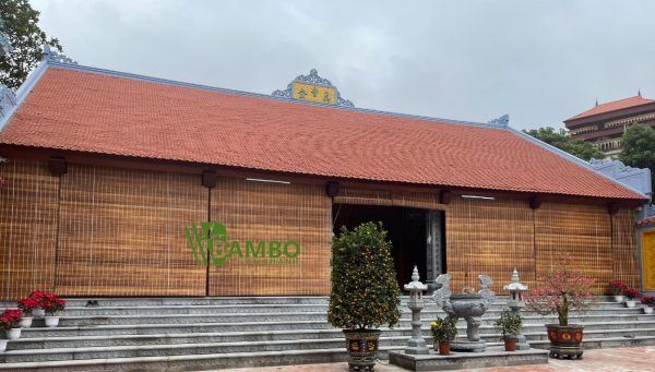 manh-tre-truc-nha-chua Mành tre than hoá lắp đặt cho nhà chùa